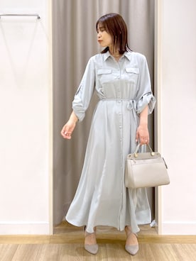 「andemiu」｜「アイテム（ワンピース/ドレス）」を使った、Kaoriさん（レディース・155cm）の春コーディネート