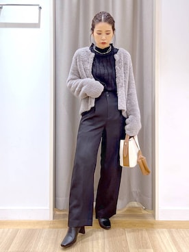 「アイテム（アクセサリー）」を使った、Kaoriさん（レディース・155cm・30代）の秋コーディネート