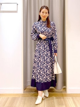 「アイテム（ワンピース/ドレス）」を使った、Kaoriさん（レディース・155cm・30代）の秋コーディネート