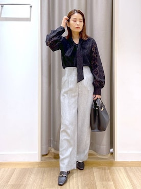 「アイテム（アクセサリー）」を使った、Kaoriさん（レディース・155cm・30代）の秋コーディネート