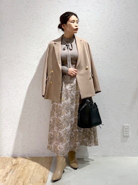 Kaoriさん（レディース・155cm）の冬コーディネート