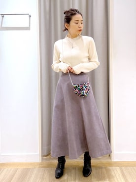 「アイテム（アクセサリー）」を使った、Kaoriさん（レディース・155cm・30代）の秋コーディネート