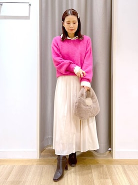 「アイテム（ワンピース/ドレス）」を使った、Kaoriさん（レディース・155cm・30代）の秋コーディネート