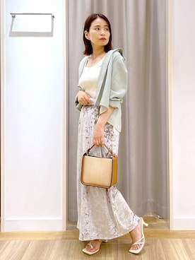 「アイテム（ネックレス）」を使った、Kaoriさん（レディース・155cm・30代）の夏コーディネート