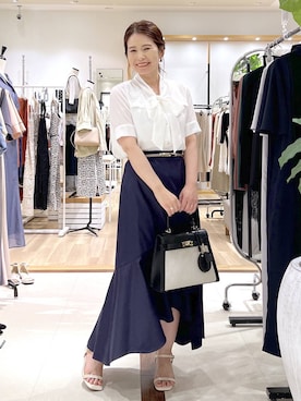 「Andemiu（アンデミュウ）のアイテム」を使った、Kaoriさん（レディース・155cm）の夏コーディネート