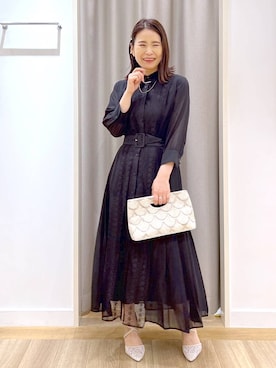 「アイテム（ワンピース/ドレス）」を使った、Kaoriさん（レディース・155cm・30代）の春コーディネート