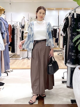「Andemiu（アンデミュウ）のアイテム」を使った、Kaoriさん（レディース・155cm）の夏コーディネート