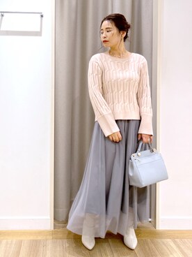 「andemiu」｜「アイテム（アクセサリー）」を使った、Kaoriさん（レディース・155cm）の冬コーディネート