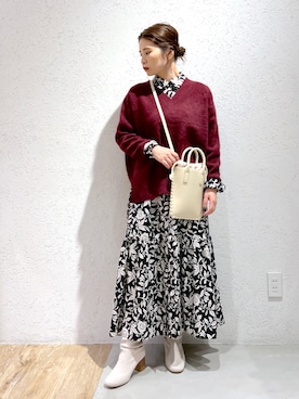 「アイテム（ワンピース、その他）」を使った、Kaoriさん（レディース・155cm）の秋コーディネート