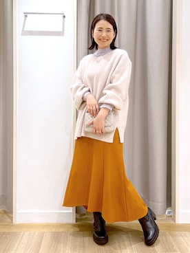 「andemiu」｜「アイテム（アクセサリー）」を使った、Kaoriさん（レディース・155cm）の冬コーディネート