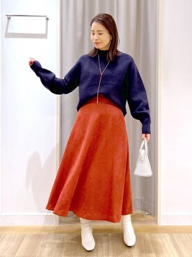 「アイテム（アクセサリー）」を使った、Kaoriさん（レディース・155cm・30代）の秋コーディネート