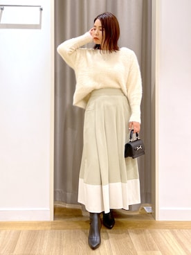 「andemiu」｜「アイテム（アクセサリー）」を使った、Kaoriさん（レディース・155cm）の冬コーディネート
