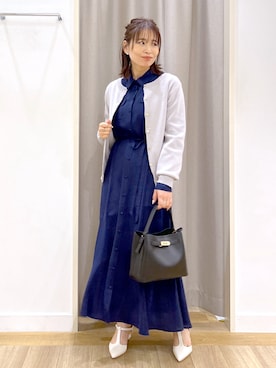 「andemiu」｜「アイテム（ワンピース/ドレス）」を使った、Kaoriさん（レディース・155cm）の春コーディネート