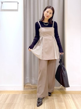 「アイテム（アクセサリー）」を使った、Kaoriさん（レディース・155cm・30代）の秋コーディネート