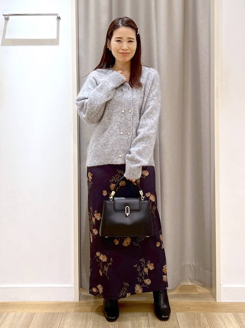 手洗い可能】モヘアWキンボタンカーディガン491831（カーディガン