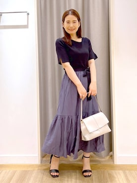 「アイテム（ワンピース）」を使った、Kaoriさん（レディース・155cm・30代）の夏コーディネート
