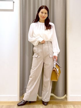 「Andemiu（アンデミュウ）のアイテム」を使った、Kaoriさん（レディース・155cm）の冬コーディネート