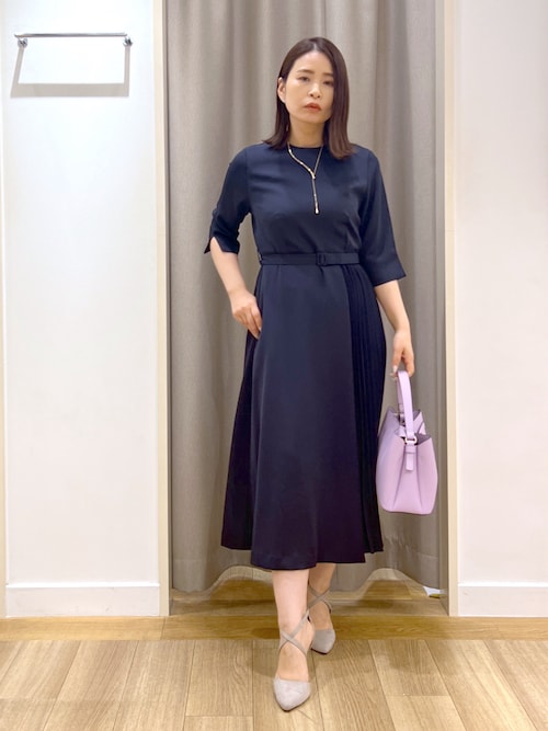 今期♡ワンピース Aラインタックワンピース【低身長・小柄女性向け】（ワンピース