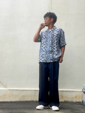 「MONKEY TIME（モンキータイム）のアイテム」を使った、takeさん（メンズ・170cm）の夏コーディネート