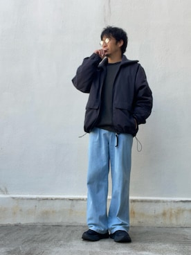 「Champion（チャンピオン）のアイテム」を使った、takeさん（メンズ・170cm）の秋コーディネート