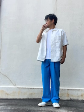 「アイテム（トップス）」を使った、takeさん（メンズ・170cm・40代）の夏コーディネート