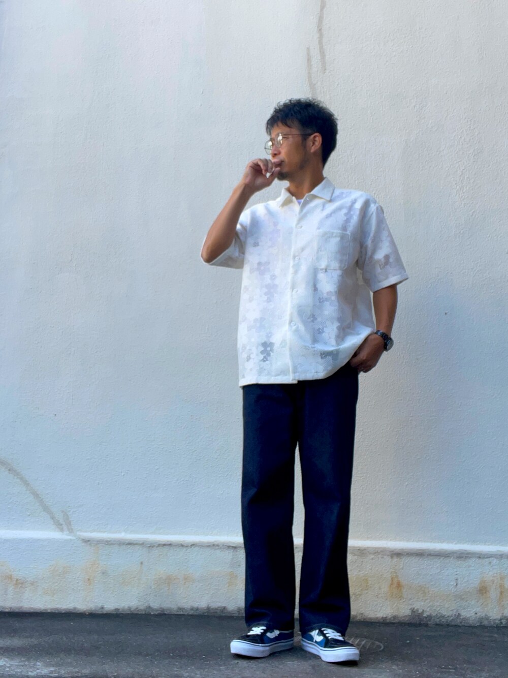 トップス monkey time FLOWER RUSSELL LACE SHIR MONKEY TIME(モンキータイム) / FLOWER RUSSELL LACE SHIRT/XL