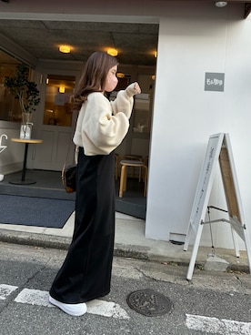 「LouisVuitton」｜「アイテム（ワンピース/ドレス）」を使った、Akinaさん（レディース・155cm）の冬コーディネート