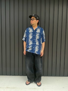「schott（ショット）のアイテム」を使った、maeyamaさん（メンズ・170cm）の夏コーディネート