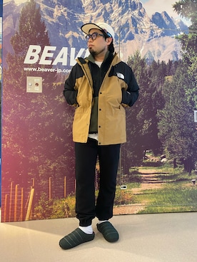 「Gramicci（グラミチ）のアイテム（スウェットパンツ）」を使った、maeyamaさん（メンズ・170cm）の秋コーディネート
