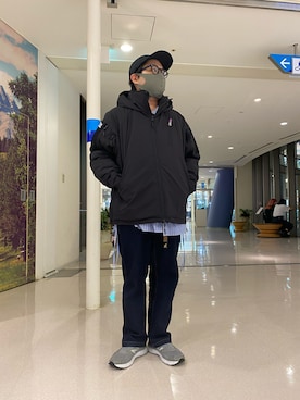 「ABU GARCIA（アブ・ガルシア）のアイテム（ブルゾン）」を使った、maeyamaさん（メンズ・170cm）の秋コーディネート