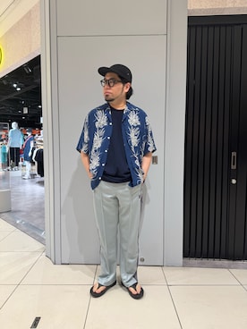 「schott（ショット）のアイテム」を使った、maeyamaさん（メンズ・170cm）の夏コーディネート