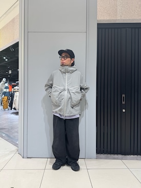 「アイテム（マウンテンパーカー）」を使った、maeyamaさん（メンズ・170cm）の秋コーディネート