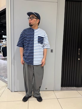「On（オン）のアイテム」を使った、maeyamaさん（メンズ・170cm）の夏コーディネート