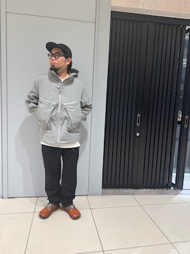 「アイテム（マウンテンパーカー）」を使った、maeyamaさん（メンズ・170cm）の秋コーディネート
