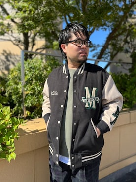 「MILKFED.（ミルクフェド）のアイテム（ジャケット/アウター）」を使った、maeyamaさん（メンズ・170cm）の秋コーディネート