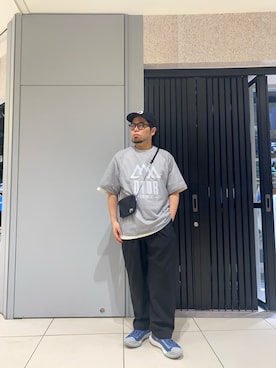 「MANASTASH（マナスタッシュ）のアイテム（チノパンツ）」を使った、maeyamaさん（メンズ・170cm）の春コーディネート