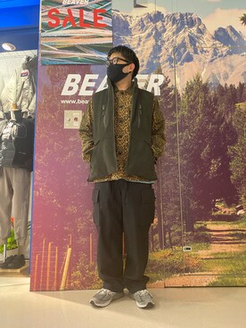 「ABU GARCIA（アブ・ガルシア）のアイテム（トップス）」を使った、maeyamaさん（メンズ・170cm）の冬コーディネート