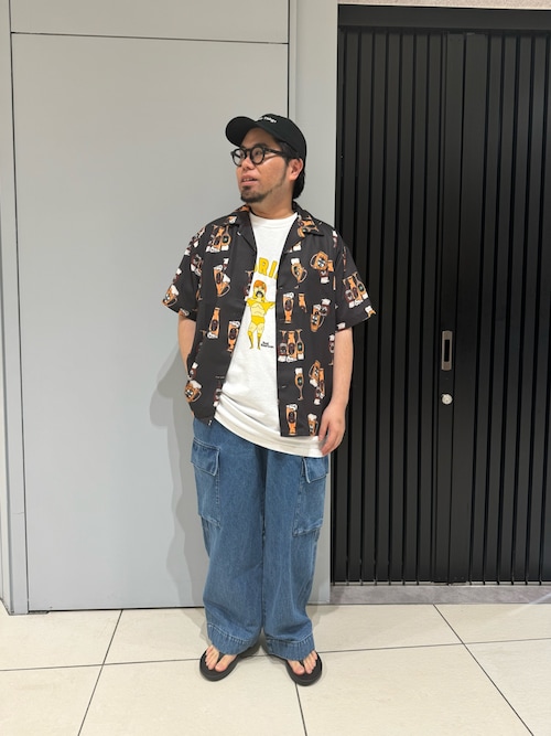 値下げ）美品　FUNG ファング　アロハ　Tシャツ FUNG/ファング】半袖プリントTee 