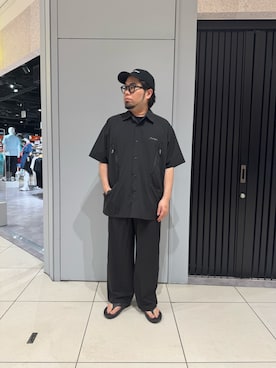 「MANASTASH（マナスタッシュ）のアイテム」を使った、maeyamaさん（メンズ・170cm）の夏コーディネート