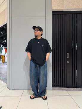 「OOFOS（ウーフォス）のアイテム」を使った、maeyamaさん（メンズ・170cm）の夏コーディネート