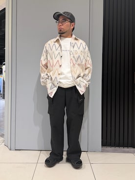 「MANASTASH（マナスタッシュ）のアイテム」を使った、maeyamaさん（メンズ・170cm）の春コーディネート