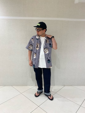 「surt（サート）のアイテム」を使った、maeyamaさん（メンズ・170cm）の夏コーディネート