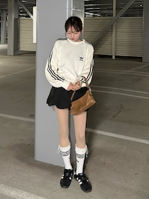 まりい｜adidasのスニーカーを使った参考コーディネート