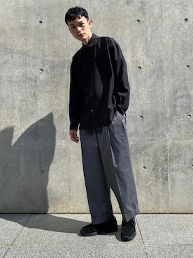 「PUBLIC TOKYO（パブリックトウキョウ）のアイテム（チノパンツ）」を使った、ymk__fkさん（メンズ・175cm）の春コーディネート