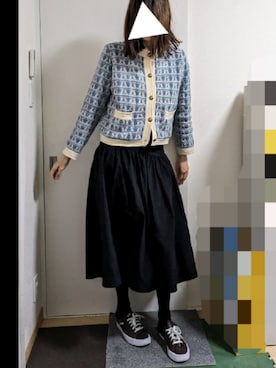 「fifth（フィフス）のアイテム（スカート）」を使った、りんごさん（レディース・174cm）の春コーディネート