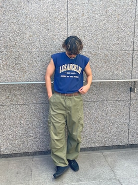 「インスタフォローしてね！」｜あるとさん（メンズ・180cm）の夏コーディネート