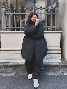 「冬を彩る色いろコーデ」｜「アイテム（モッズコート）」を使った、あるとさん（メンズ・180cm）の冬コーディネート