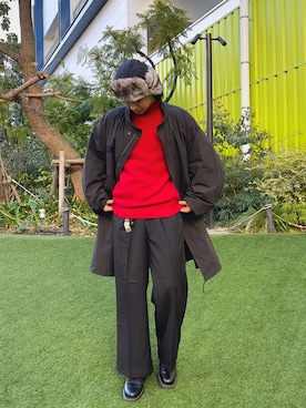 「インスタフォローしてね！」｜あるとさん（メンズ・180cm）の冬コーディネート