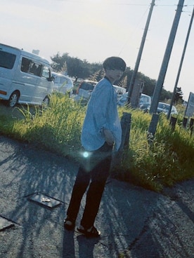 「CONVERSE TOKYO（コンバーストウキョウ）のアイテム（パンツ）」を使った、iさん（メンズ・176cm）の秋コーディネート