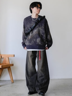 「Llife（ライフ）のアイテム（トップス）」を使った、watoさん（メンズ・174cm）の秋コーディネート